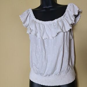 Roommates Ruffled Neckline Top  